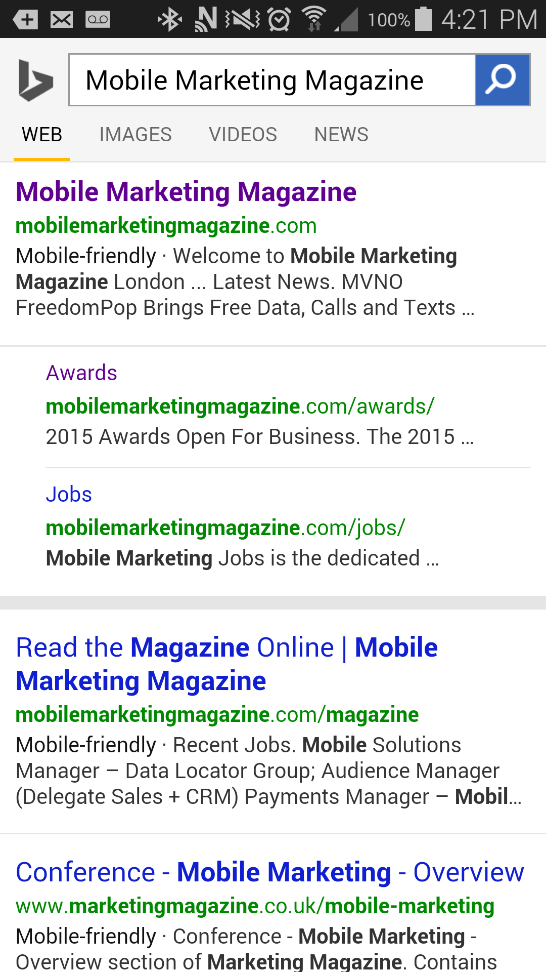 Bing to Reward Mobile-friendly Sites in Search Results