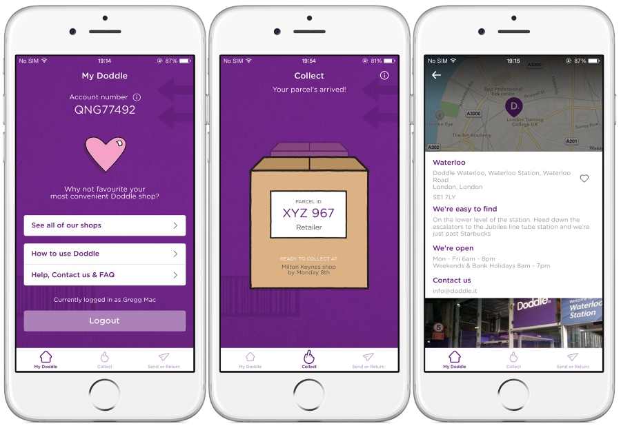 Doodle Launches App for 'Click and Collect' Parcel Service