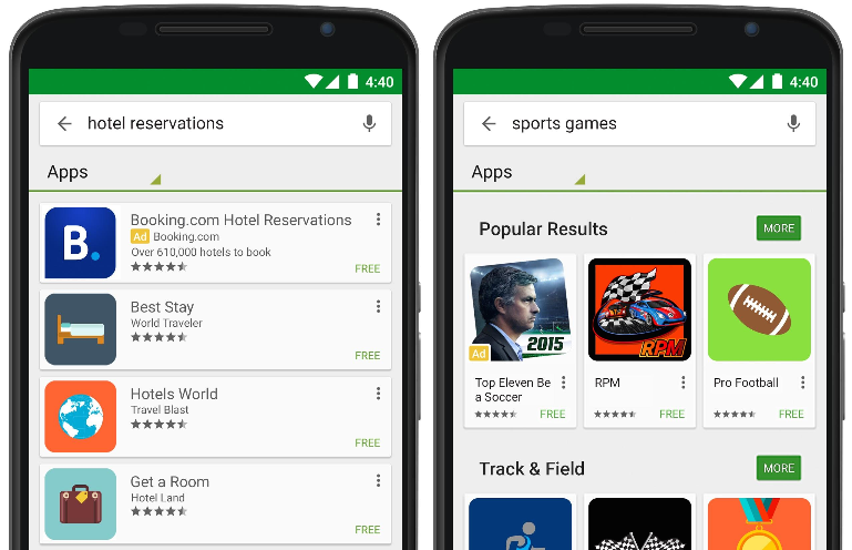 Google Brings Search Ads to the Play Store