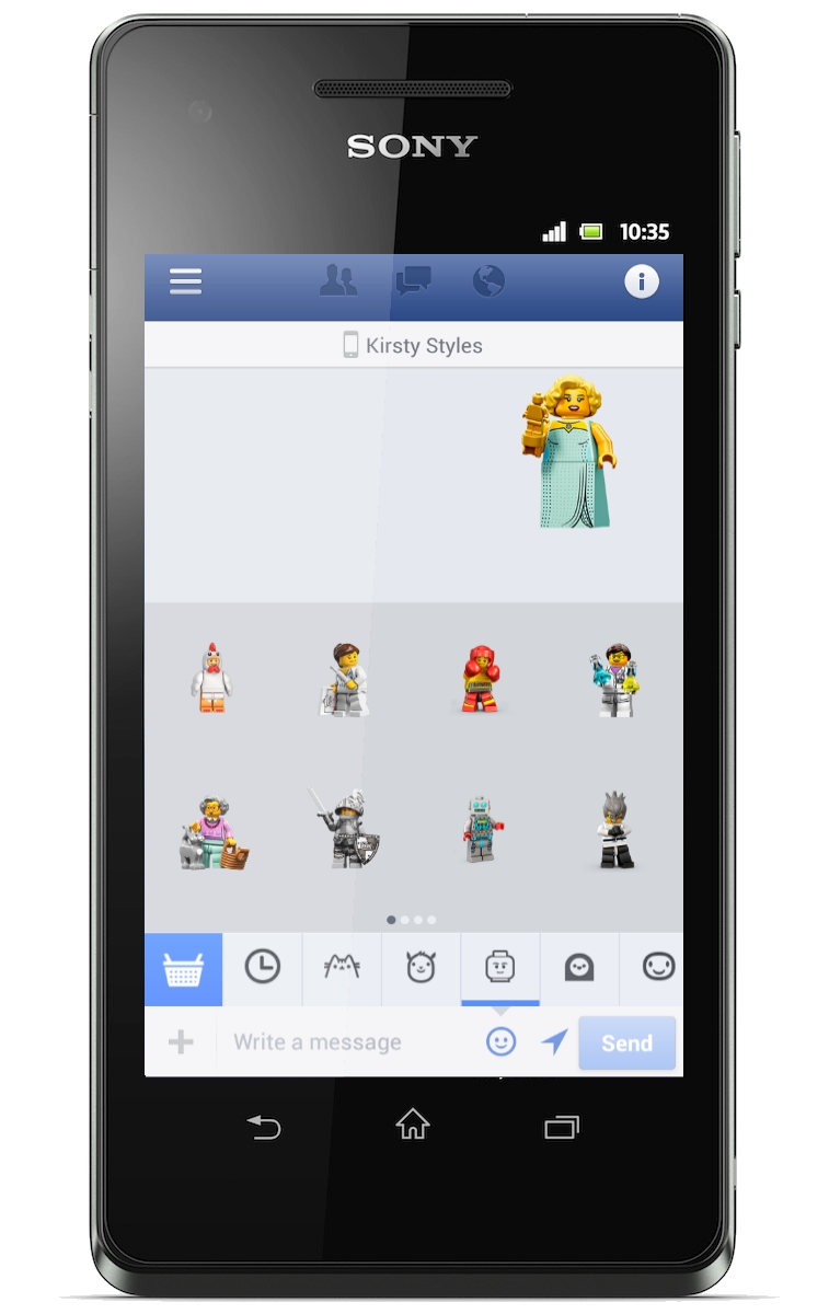Facebook Launches Lego Stickers