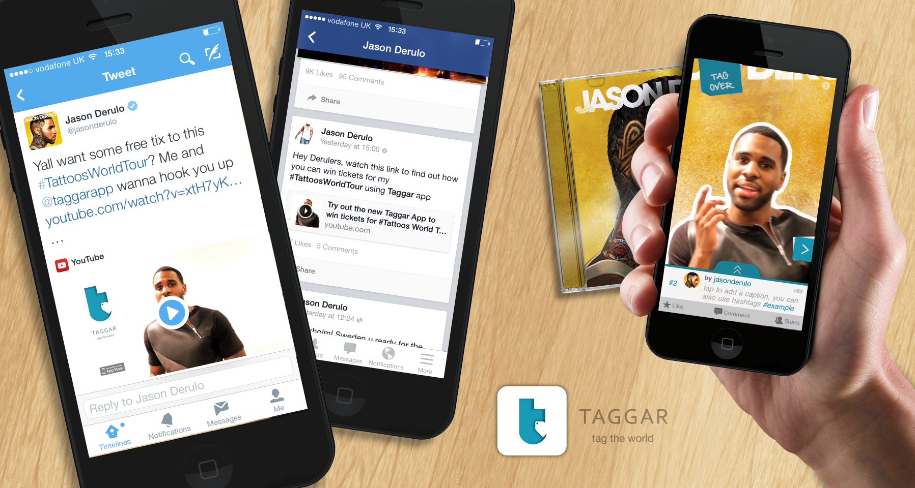 Taggar Promotes Jason Derulo and Naughty Boy with AR Campaigns