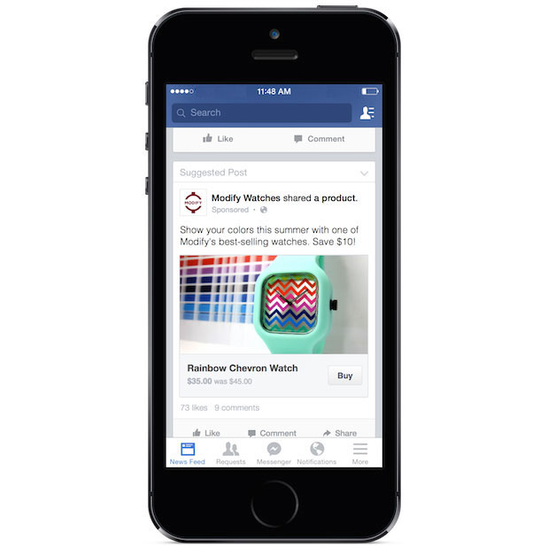 Facebook Trials 'Buy Button' Letting You Purchase Without Leaving Site