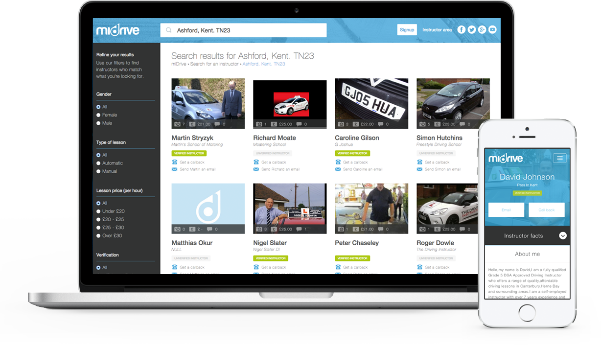 UK Startup miDrive Earns £2m in Funding for Driving Instructor App