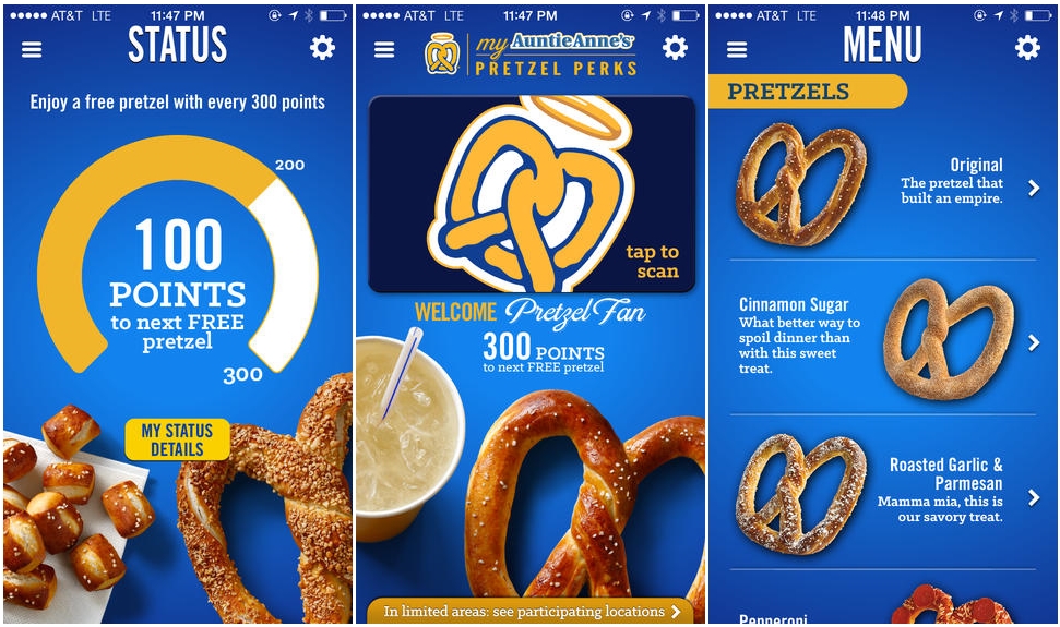 Auntie Anne's Launches Mobile Loyalty App