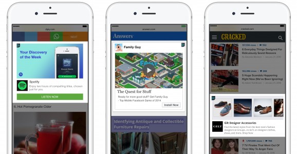 Facebook Audience Network Mobile Web