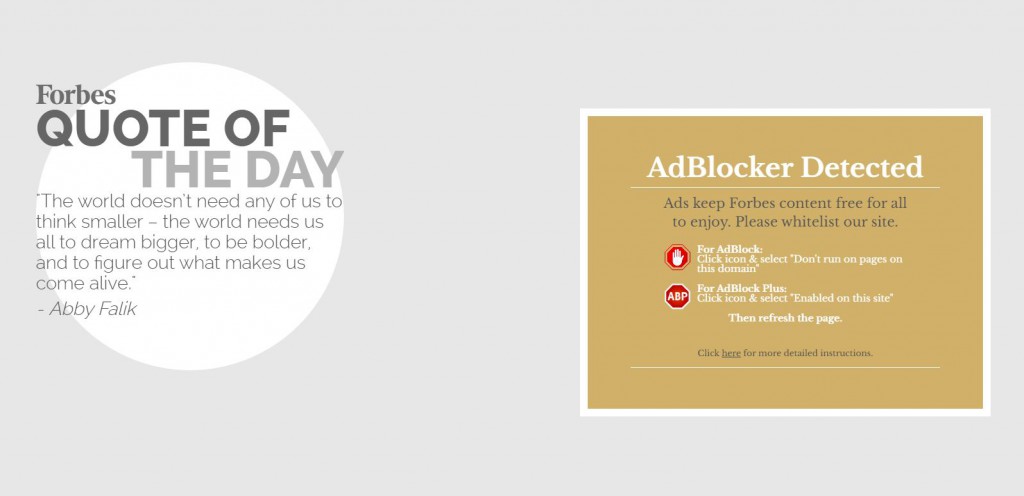 US Publishers Going Easy on Ad Blockers