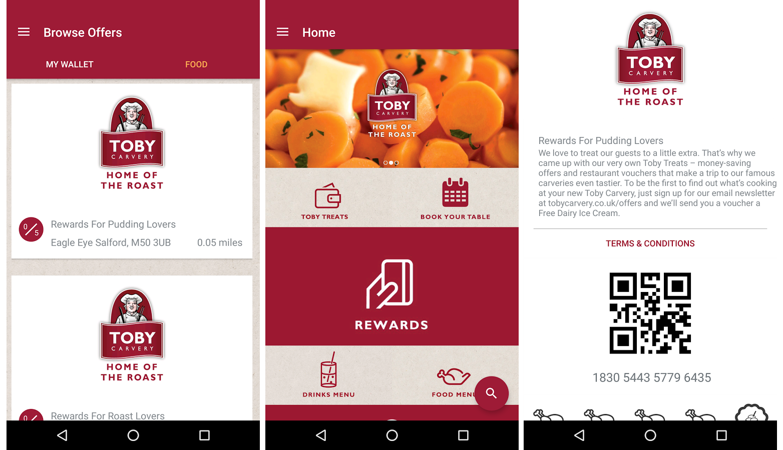 Toby Carvery Serves Up Multi-Rewards Digital Loyalty App