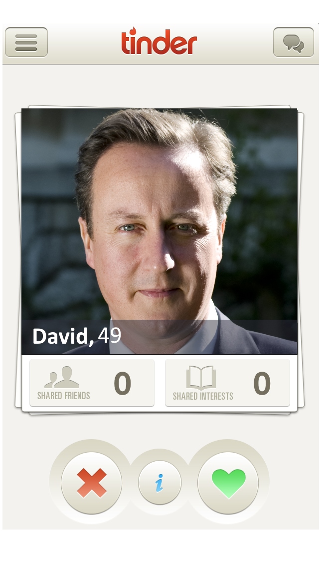 David Cameron Joins Tinder in Bid to Encourage Young Voters