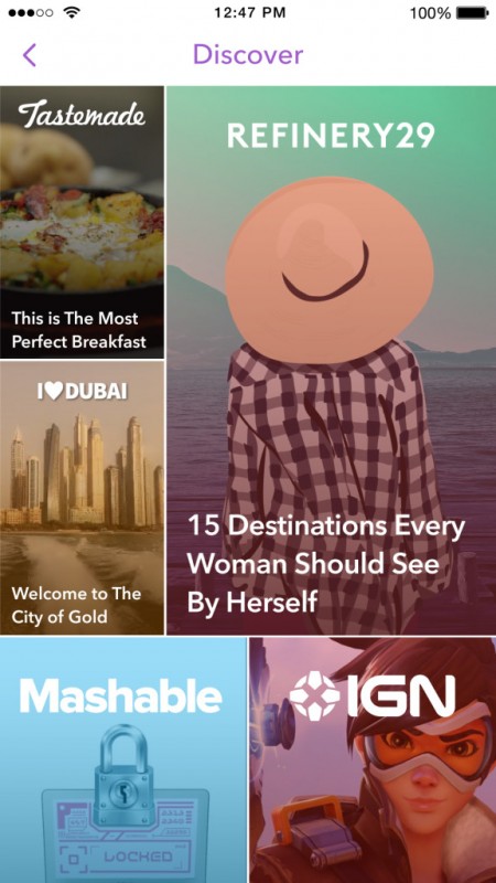new snapchat discover