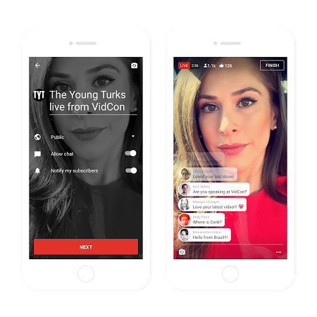 YouTube Integrates Live Streaming Tools into App