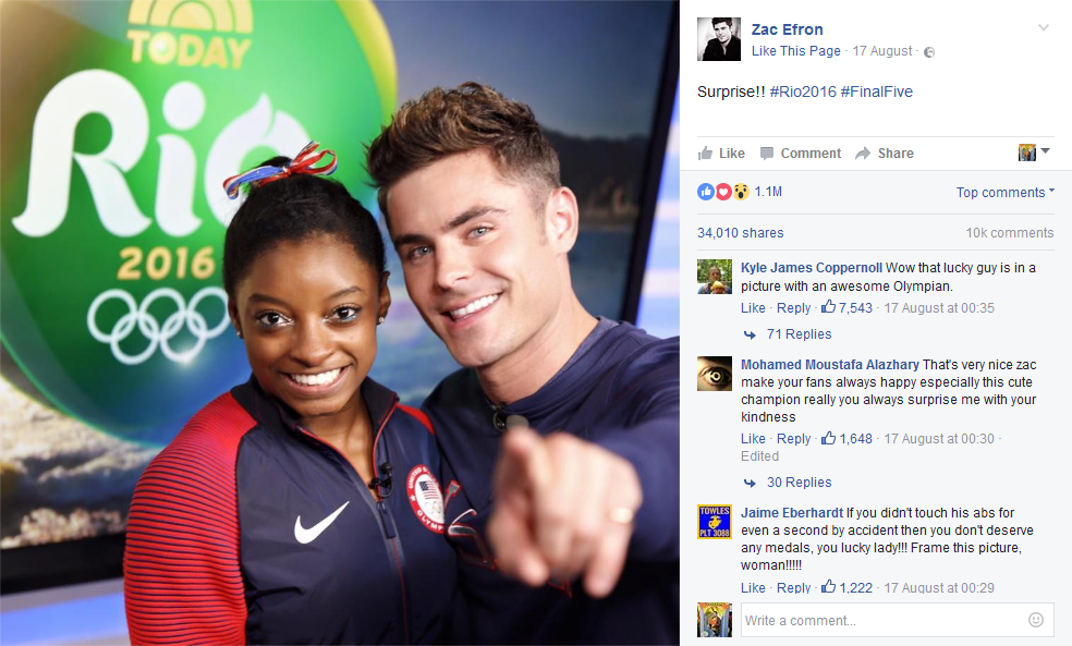 1.5bn Olympic Interactions on Facebook