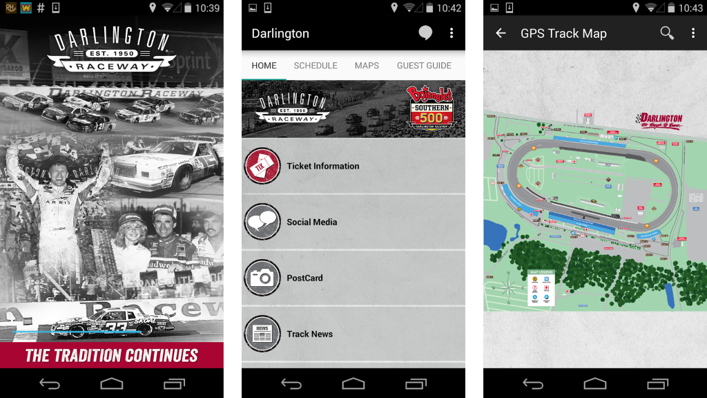 darlington raceway app