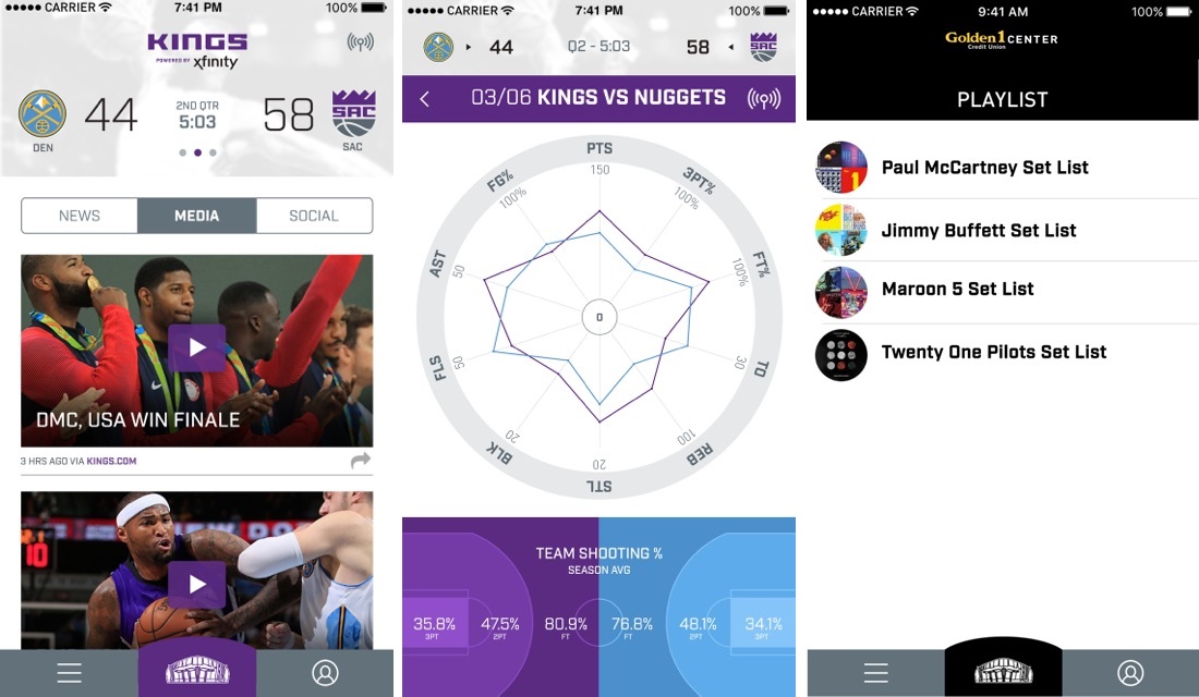 Sacramento Kings Reveal Arena App