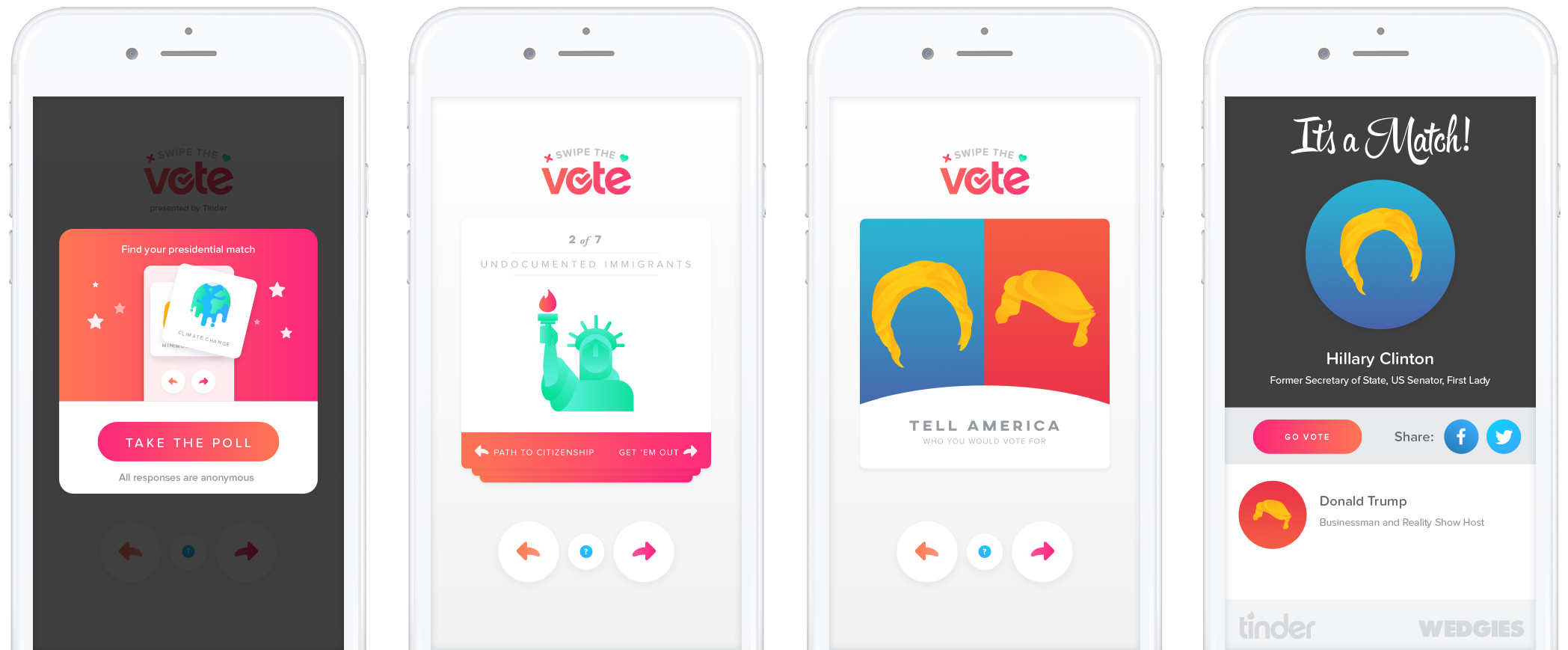 Tinder Asks Users to ‘Swipe the Vote’
