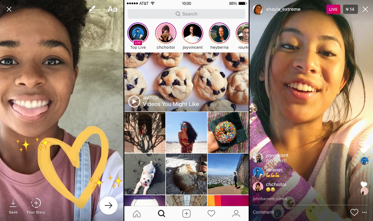 Instagram Introduces Disappearing Pics and Live Video