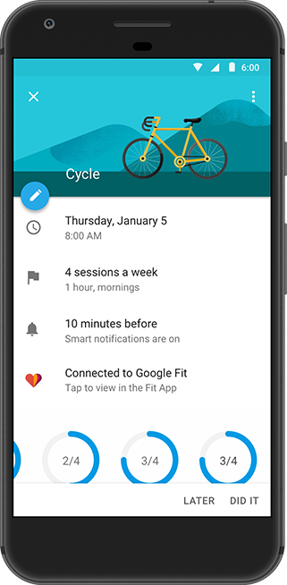 Google Calendar is Helping You get Fit this New Year