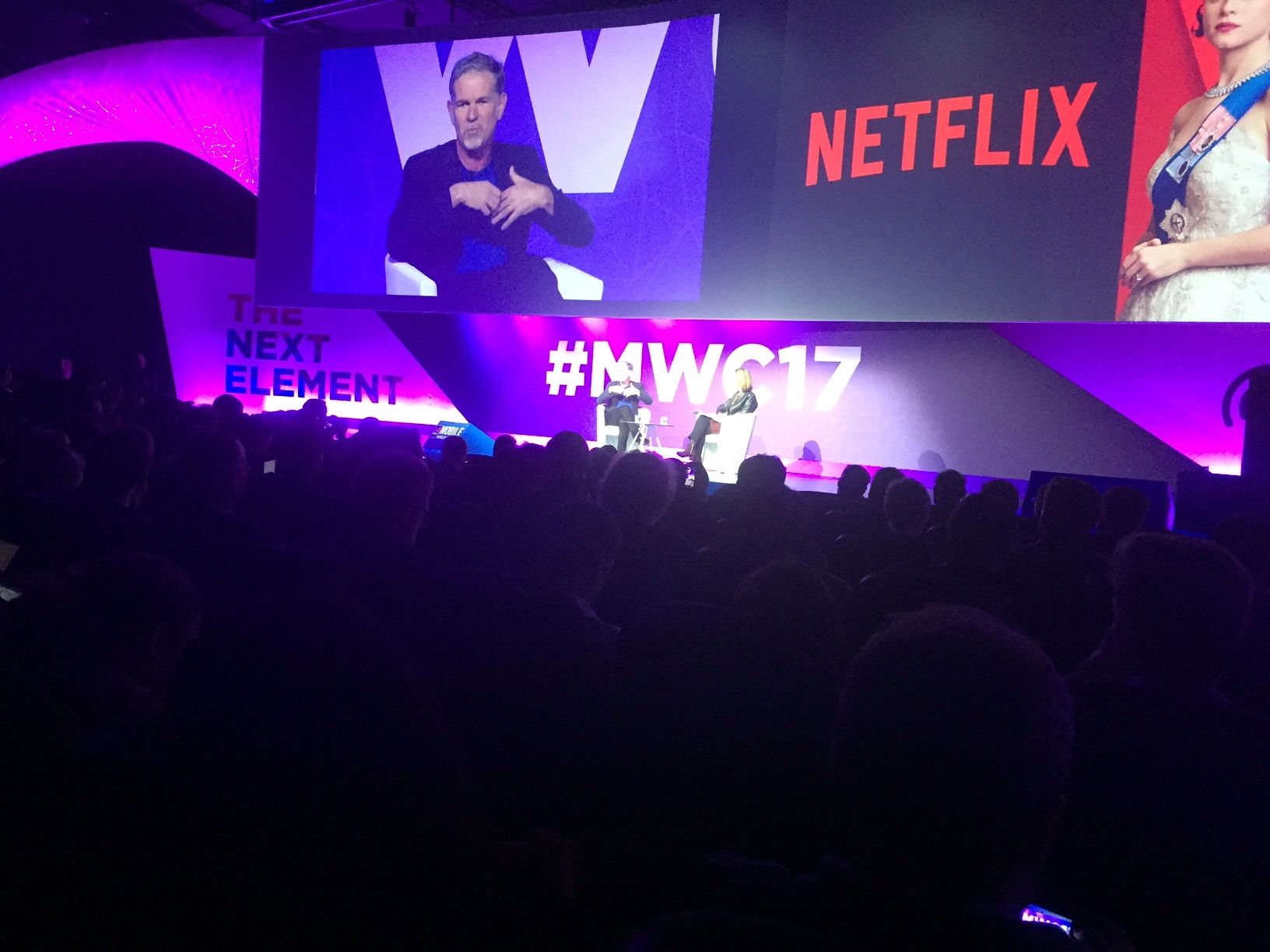Reed Hastings Netflix at MWC