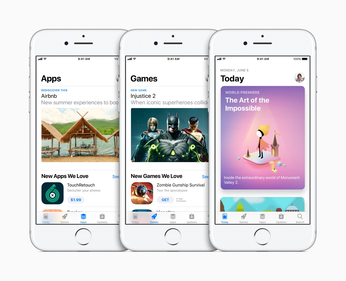 Apple iOS 11 App Store redesign