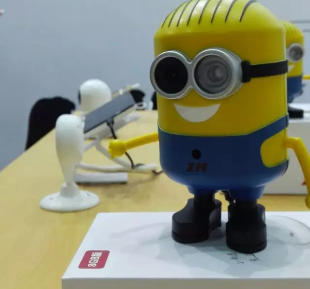 One of XiongMais devices – a connected camera shaped like a Minion character from Despicable Me – on show at CES Shanghai
