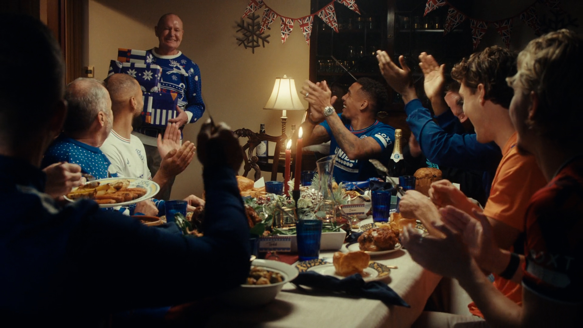 Gazza stars in Rangers’ Christmas social ad campaign