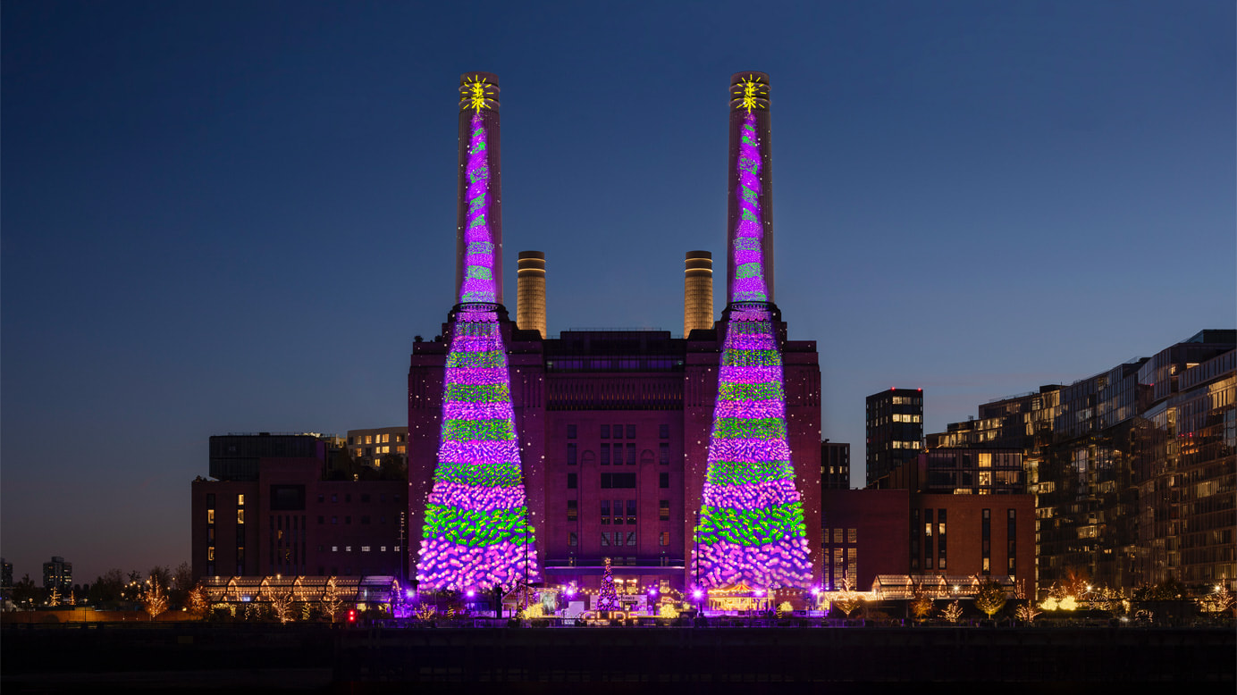 Apple partners with David Hockney to bring ‘Christmas cheer’ to London’s Battersea Power Station