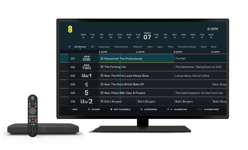 EE takes on Sky and Virgin Media with new TV service