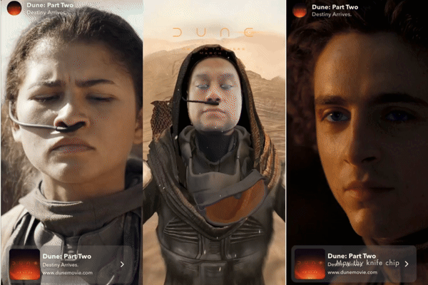 Snapchat launches AR ‘Dune: Part Two’ campaign in partnership with Warner Bros