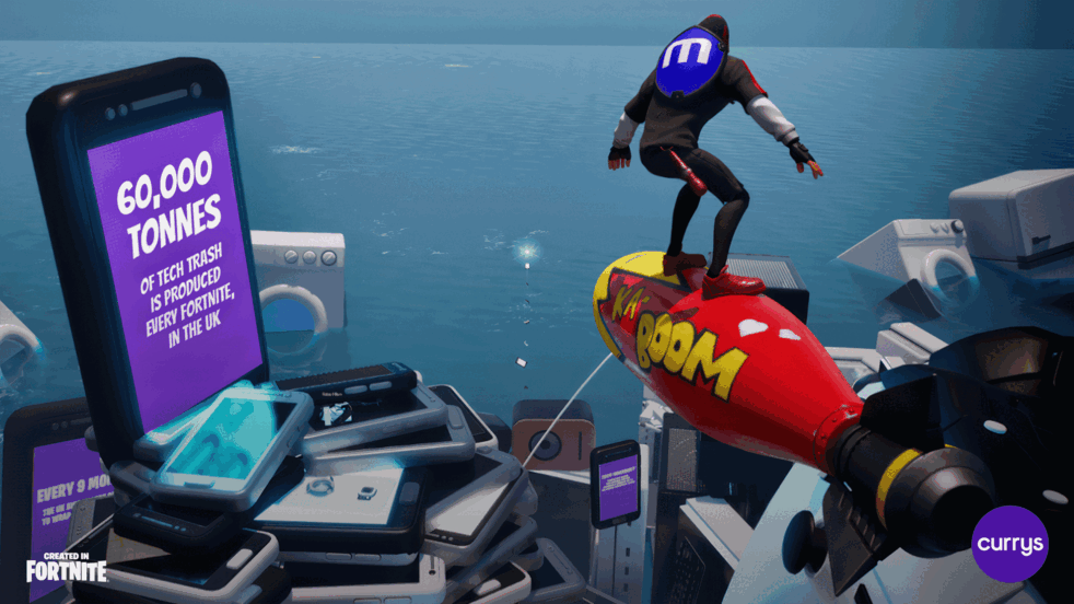 Currys combats UK’s e-waste crisis with ‘Trash Tycoon’ gamified experience in Fortnite