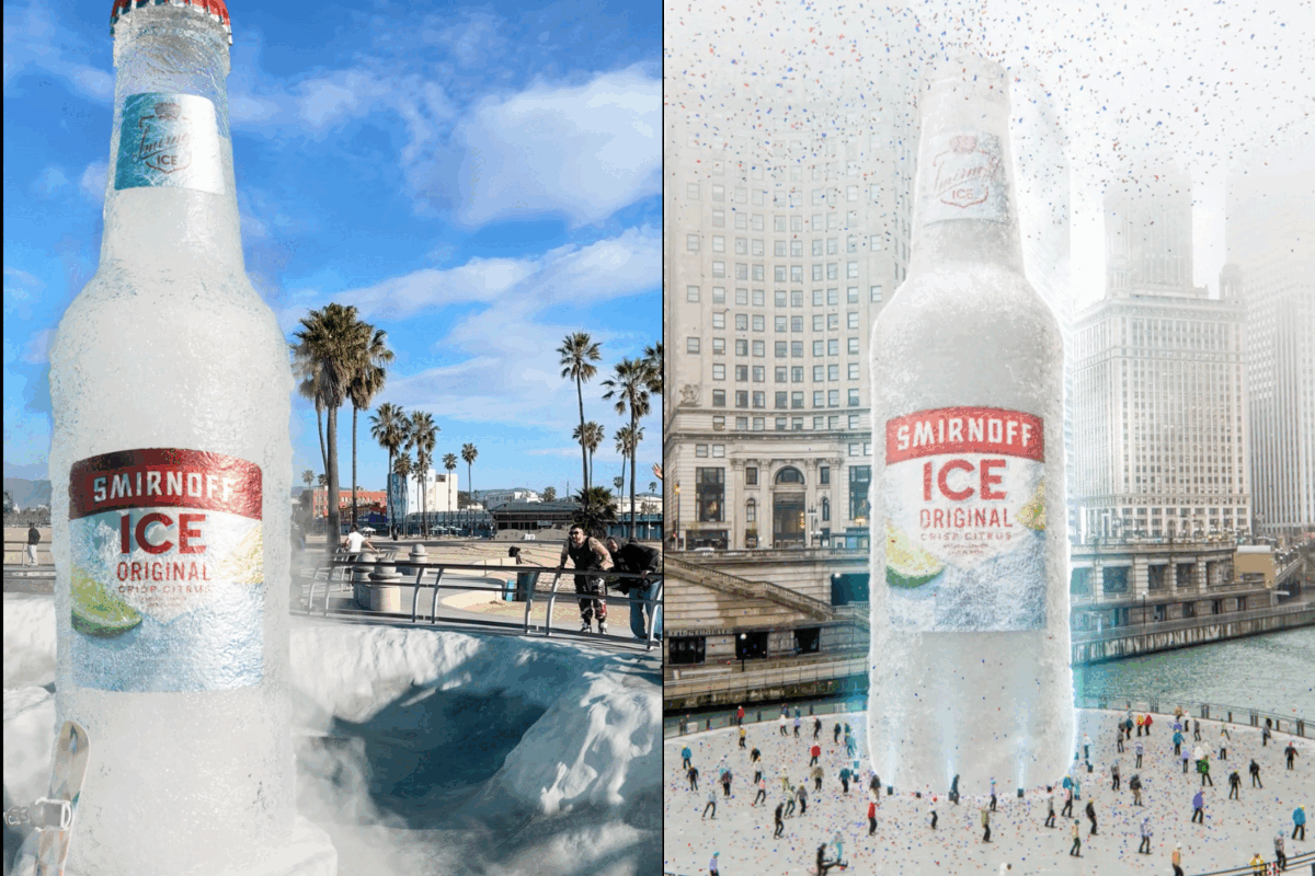 Smirnoff ices out US landmarks in new campaign amid music festival season