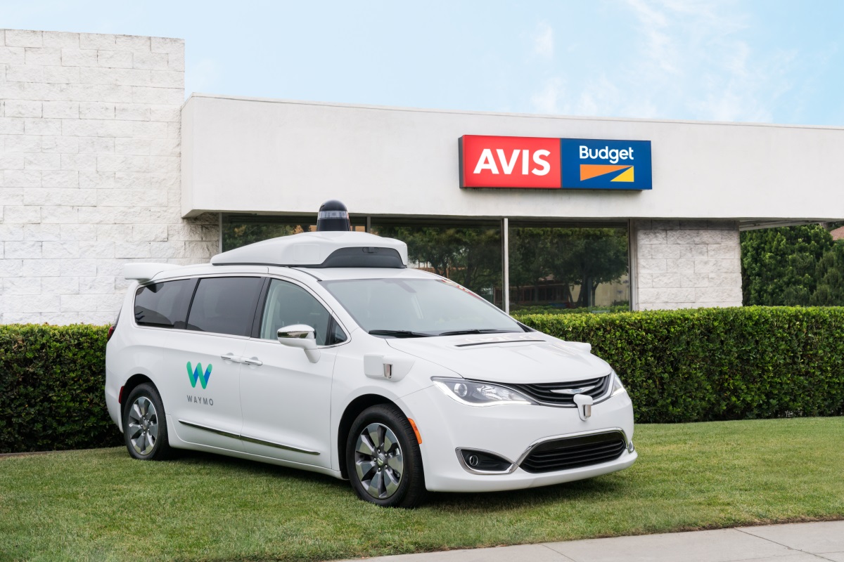 Avis Waymo partnership self-driving car