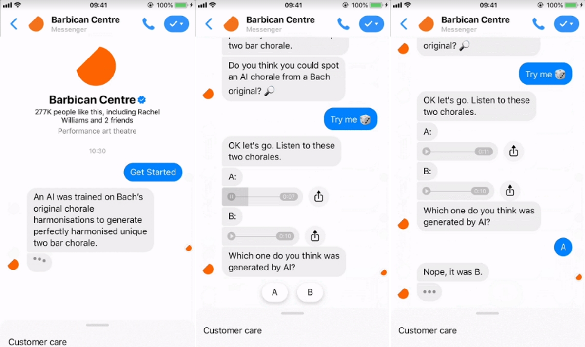 Barbican Centre AI chatbot