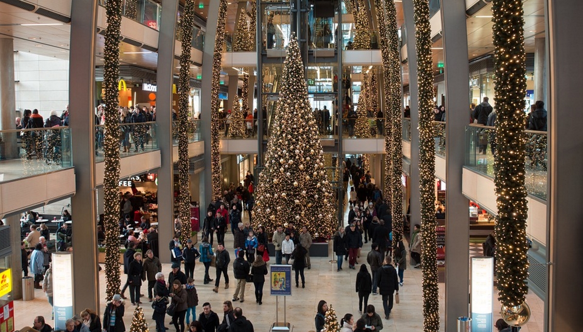 Christmas shopping centre