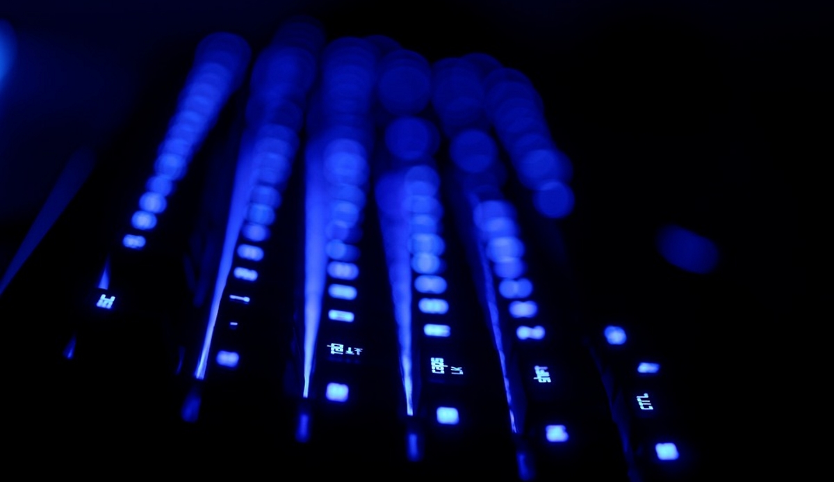 Computer keyboard dark