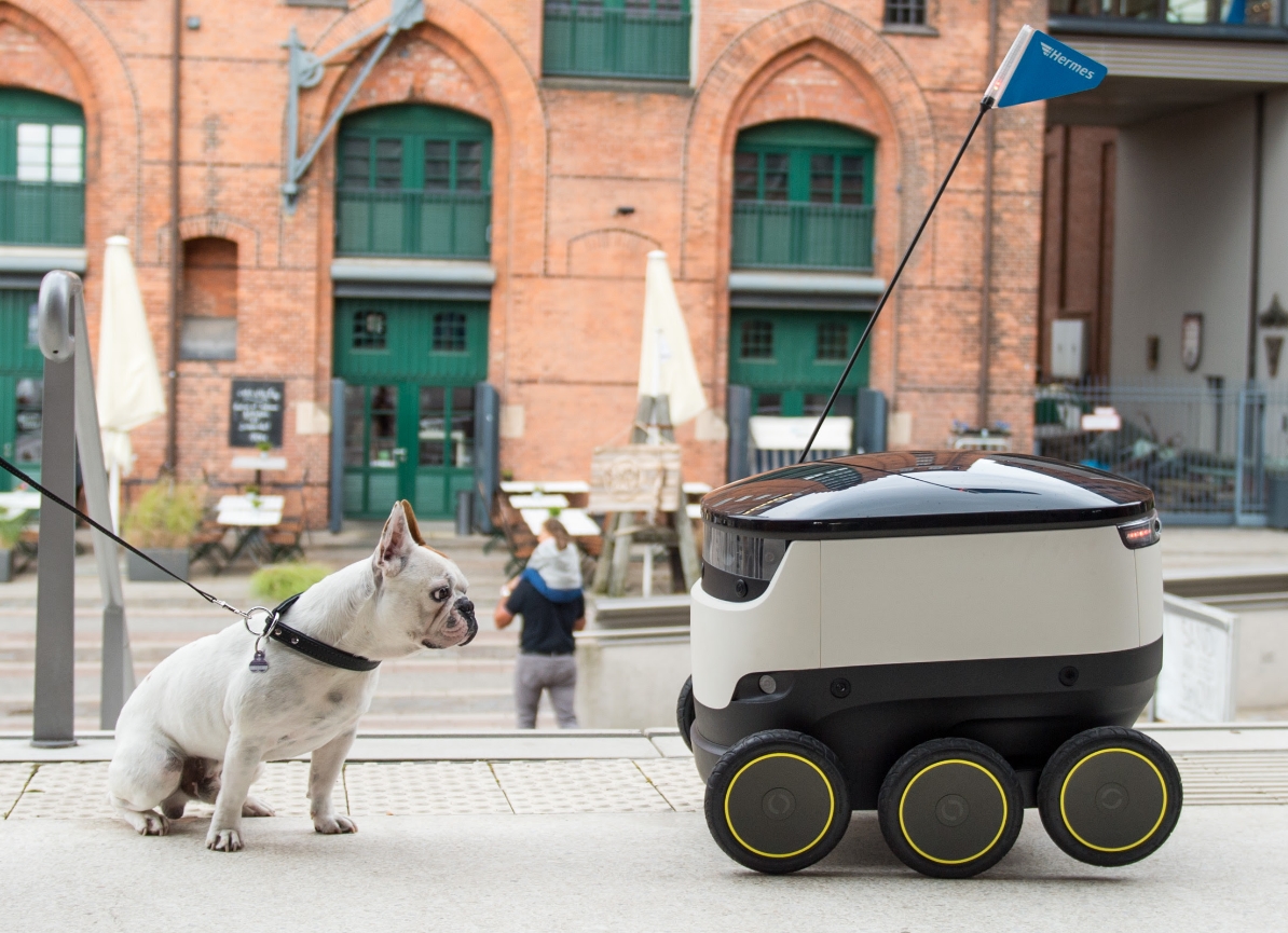 Hermes self-driving delivery robot