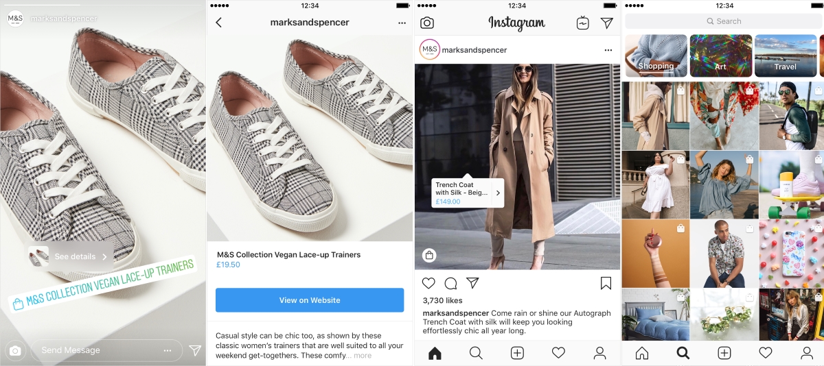 Instagram Shopping Stories