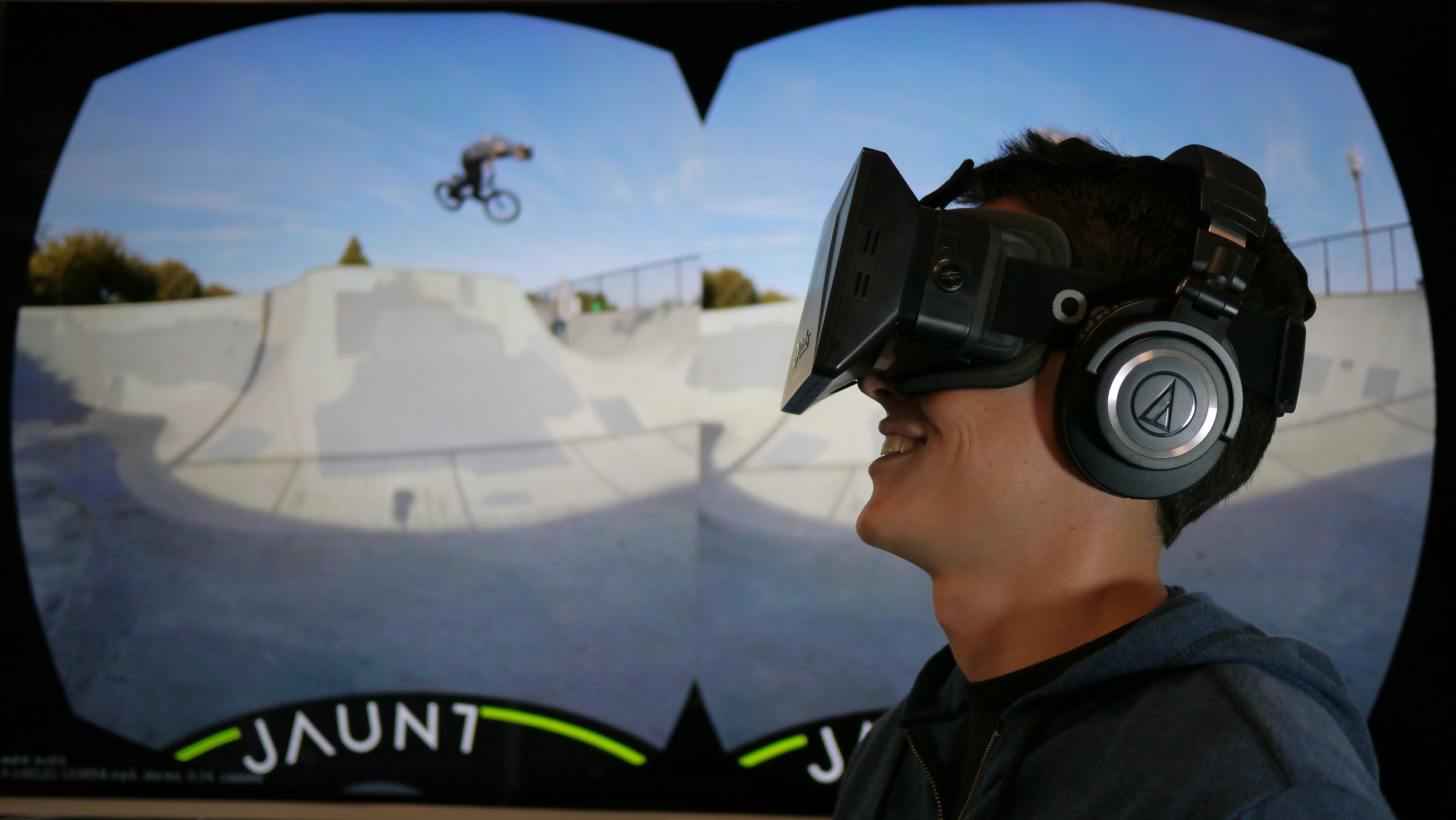Вид в очках виртуальной реальности