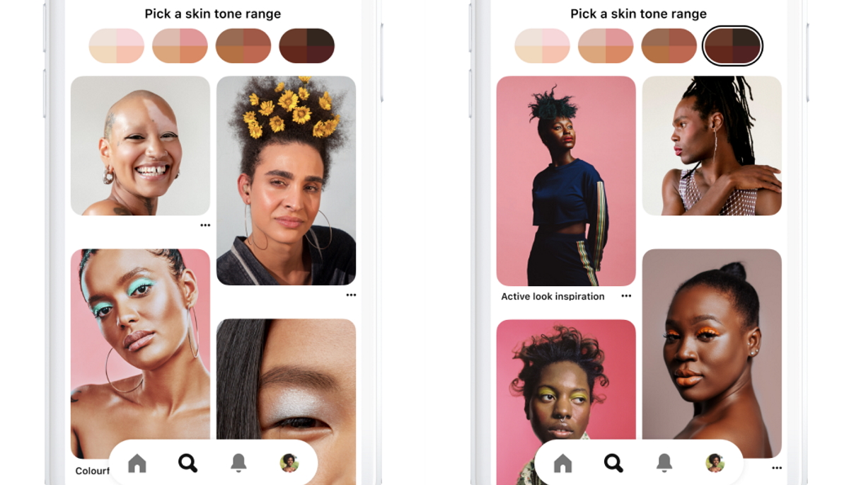 Pinterest rolls out skin tone ranges in more countries | Mobile ...