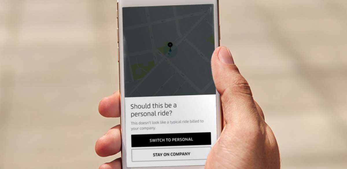 Uber business profile recommendations