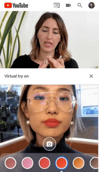 YouTube AR Beauty Try-On