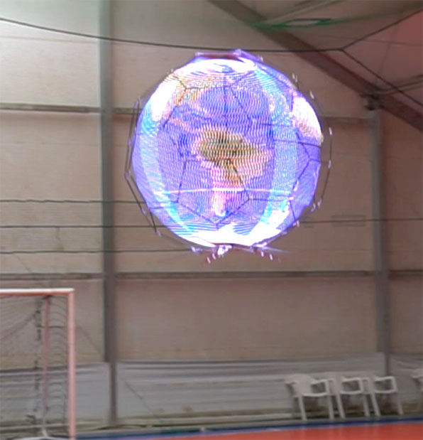 Docomo spherical display drone