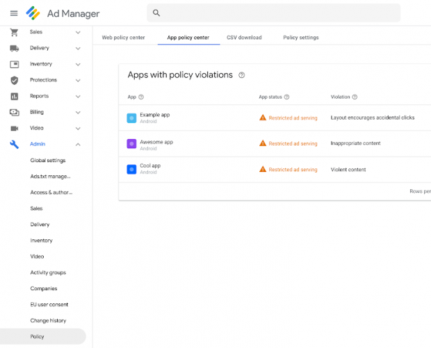 Google launches the App Policy Center for publishers