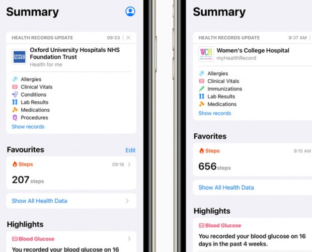 Apple brings Health Records to iPhones in UK and Canada