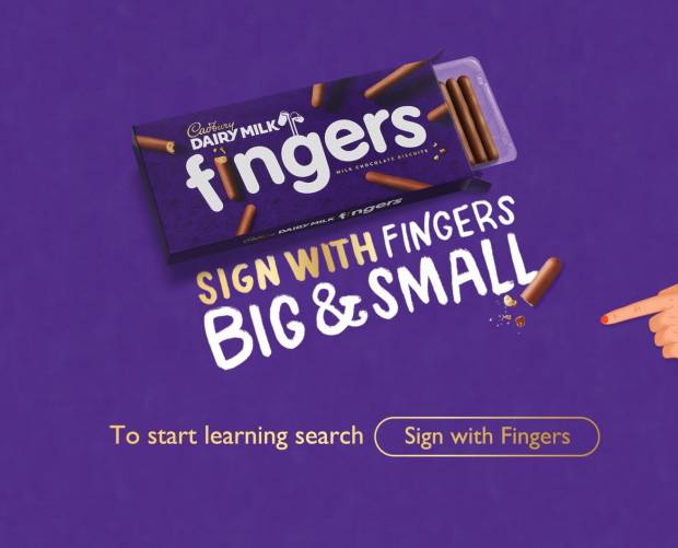 Cadbury Fingers launches ‘Sign with Fingers Big and Small’ campaign