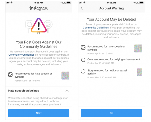 Instagram is implementing a stricter account disable policy 