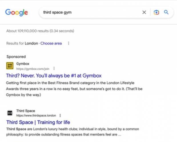 Gymbox launches paid search conquesting campaign