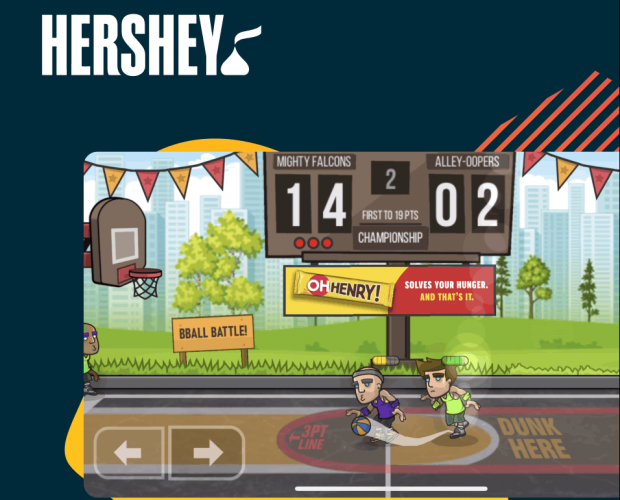 Hershey says “Game On!” as intrinsic in-game ad campaign doubles industry standard for mobile ad recall and boosts brand likeness
