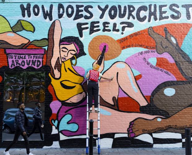 CoppaFeel! takes to the streets with UGC-driven Shoreditch mural encouraging people to check their chest