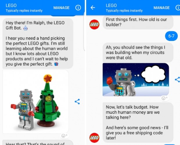Lego introduces Ralph - a Messenger chatbot to help you decide what to buy for Christmas