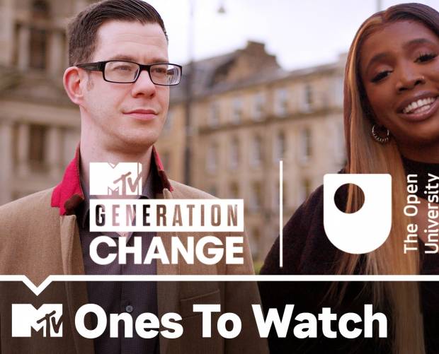 The Open University champions distance learning with second series of MTV's 'Generation Change: Ones to Watch'
