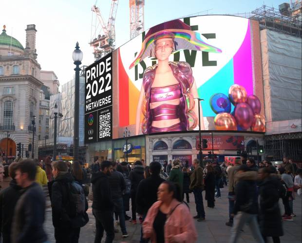 Ocean Outdoor presents real world and metaverse collaboration in London’s Piccadilly Circus